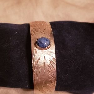 Sterling silver lapis lazuli bracelet